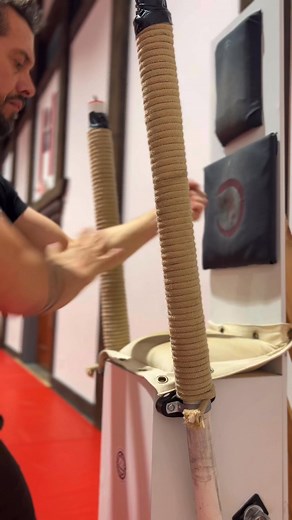 🤜💥🪵 I love these old school bare knuckle training dummies! Don’t get me wrong, I love the heavy bag and speed bag but there’s something about hitting bare knuckle that is so satisfying and bit scary. Training impact conditioning is great bc you build resistance over time to bruising and pain. I’ll never forget when I was a kid training with guys that did impact conditioning. Their arms felt like stone but still quick and powerful. #kungfu #martialarts #striking #punching #training | David Wel