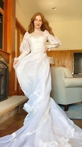 17K views · 6.1K reactions | Trying on my mom’s wedding dress from the 80s! What do you think? #wedding #bride | Melissa Becraft | Facebook