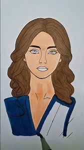 Satisfying marker coloring tutorial portrait edition #asmr #asmrsounds #coloringadventure #shorts