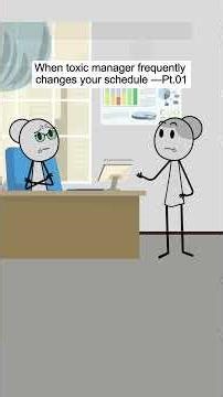 When toxic manager frequently changes your schedule Pt 01 #animation #manager #corporate