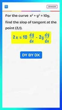 IB Maths: Find the Slope of a Tangent Using Implicit Differentiation