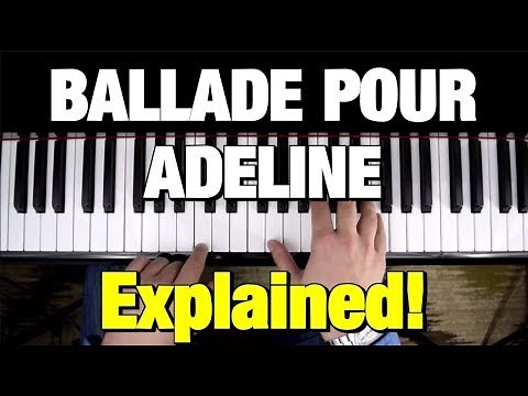 BALLADE POUR ADELINE - PIANO TUTORIAL- CLAYDERMAN