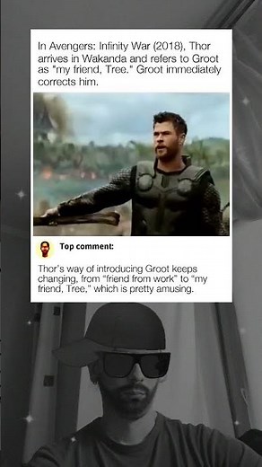 Thor’s Introduction of Groot in Infinity War