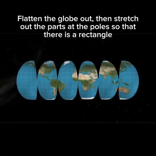 How the Mercator projection is made -- 0.0001% HAVE SEEN THIS INSANE ANIMATION #projectionmapping