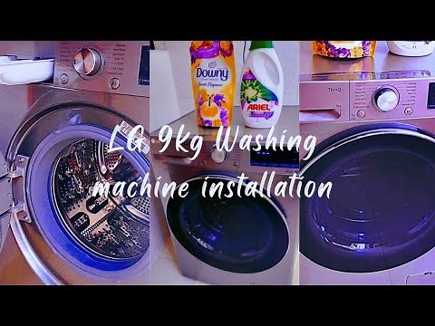 LG 9KG FULLY AUTOMATIC WASHING MACHINE| How to install a washing Machine| |New appliance✨🎈 |Demo
