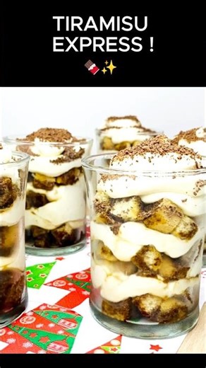 TIRAMISU EN VERRINES ! ☕️🍫 (Sans œufs et sans cuisson)