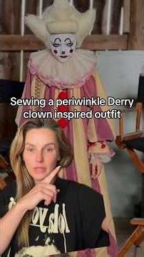 Sewing a periwinkle Derry clown inspired dress #sewing ￼￼
