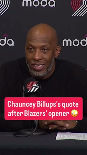 “I do the best I can and let the chips fall where they may." (Via Portland Trail Blazers)