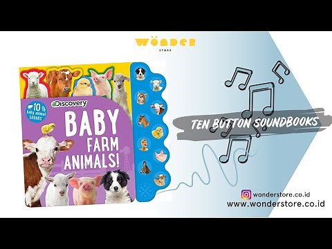 10-Button Sound Books: Discovery Baby Farm Animals!