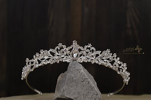 Wedding Tiara Crystals Silver Crown Bride Bridal Accessories Head Hair Rhinestone Diamond Gold Diadem - Etsy