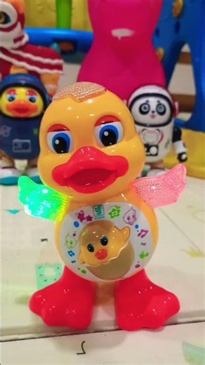 Dancing Baby Duck with Colorful LED Lights 🐥✨💃 #youtubeshorts #toys