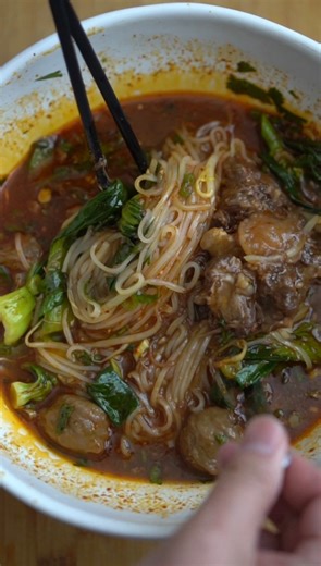 Oxtail Thai Beef Noodle Soup Instant Pot Recipe. Recipe: Ingredients 📝 Thin Soy Sauce (1 Tbsp) Thick Soy Sauce (1 Tbsp) Seasoning Soy Sauce (1/4 Cup) Rock Sugar (3 Big Pieces) Beef Paste (20 oz) Fish Sauce (1/4 Cup) Cilantro Stem or Roots Galangal (2 Thinly Pieces) Chicken Bouillon (1/4 Cup) Sugar (1/4 of a Cup) Spices: Bay Leaves (2 pieces) Peppercorn (1/2 Tsp) Garlic Cloves (6 Minced) Star Anise (4 pieces) Cinnamon Sticks (1-2 sticks) Fennel (1/4 Tsp) Cloves (1/4 Tsp) * Toast Spices (Star Ani