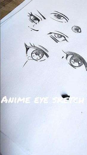 From Sketch to Shade: Anime Eye Drawing Process #shorts #shortvideo #art