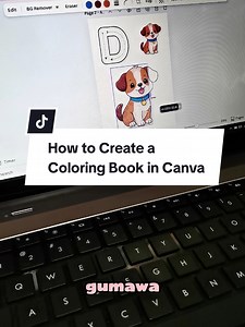 Here's How to Create Coloring Books in Canva Step-by-step tutorial. Follow for more & Save this for later. #canva #canvatutorial #canvadesign #digitalproduct #coloringbook