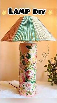 😱MAKE YOUR OWN LAMP AT HOME✨ #diy #craft #ytshorts #viralshort #wallputtycraft #makeover #art