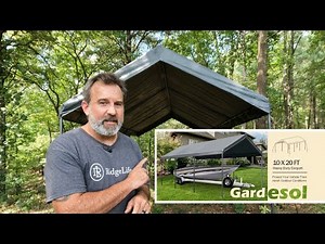 Super Easy Carport by Gardesol | 10x20 | One Person Setup