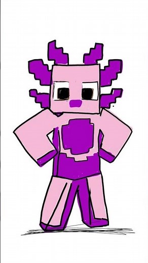 Mongo, Wudo, Tina, Axy, and Benny FanArts!! #Minecraft #Fanart #Shorts #Art