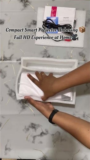 Compact Smart Projector Unboxing 📦 Full HD Experience at Home