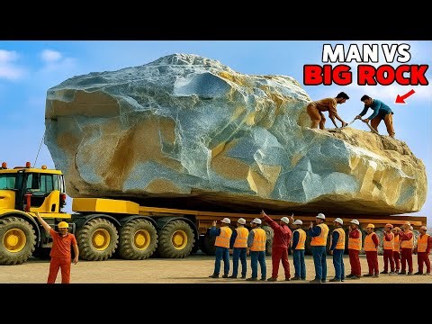 From Mountain Truck Loading to Marble Cutting | Amazing Factory Process