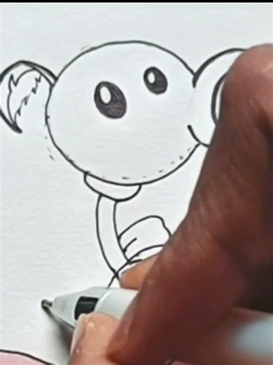 How to Draw Peashooter Step by Step 🎯 | Plants vs Zombies Drawing #shorts