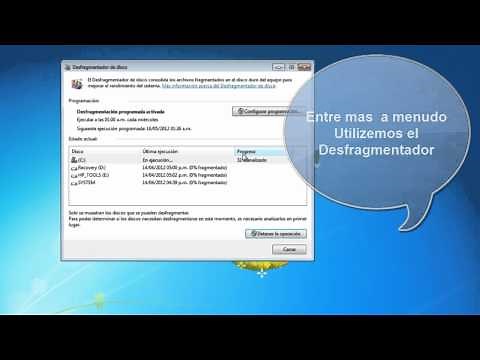 Utilizar el Desfragmentador de Disco en Windows 7