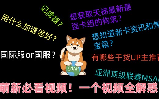 【漫威 Snap 终极逆转】萌新必看视频！一个视频全解惑！国际服or国服！Snap常用网站工具！干货UP主推荐！MSAC联赛！
