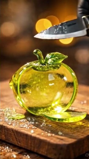 Glass Lemon Crush & Cut 🍋🔪 | Viral Satisfying Sound