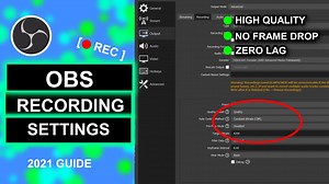 Best settings to record video using obs studio