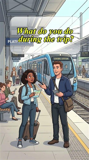 Talking about the train l English Conversation for beginner🚆💬 #englishconversation #englishcentral