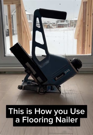 Before you swing the mallet, understand the tool. This is the prep and mechanics behind a flooring nailer. #flooringeducation #diyflooring #hardwoodfloors #constructiontips #tradelife