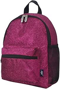NGIL Mini Glitter Backpack for Dance Backpack, Team Sports, Cheer bag (Glitter-Hot Pink)