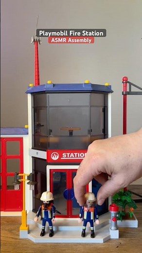 How to assemble Playmobil Fire Station #asmr #toys #playmobil #howto #firestation #toyhouse