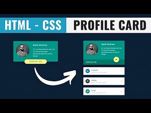 HTML - CSS | Profile Card