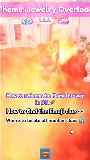 How to get the FLAMETHROWER CODE in Dress to Impress!🚀 #dresstoimpress #dti #newupdate #newcodes
