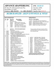Jeep Transfer Case Np231 Service Manual