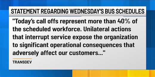 Transit employee strike delays RPT routes