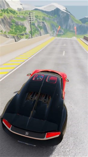 OMG!!! 😱😱 Buggatti Chiron is Falling Down from the Car Junp Arena's Top in BeamNG.drive Wooow !!! 😍😉
