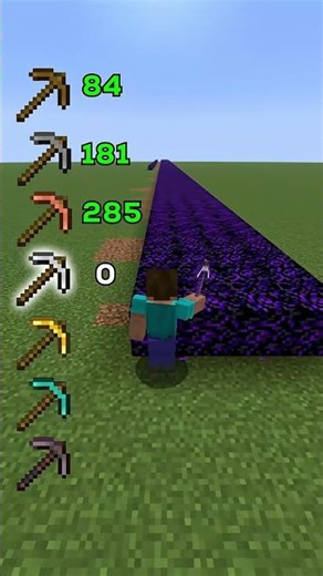 all Pickaxes vs crying Obsidian #minecraft #shorts