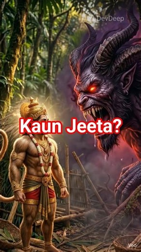 Hanuman vs Rakshas 😱 | Kaun Jeeta? 🔥 | Bhakti Story #shorts #hanuman #bajrangbali