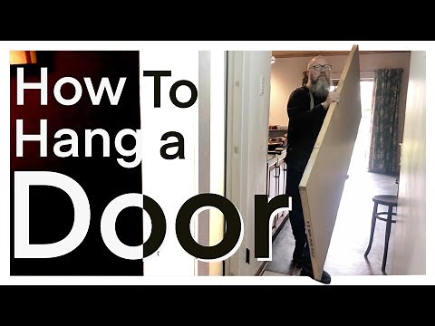 How to hang a door and add hinges to a steel frame.