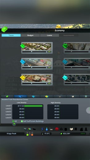Using the economy tab in Cities: Skylines! #shorts