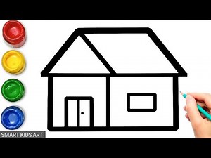 House Drawing | How To Draw House | Draw Smart