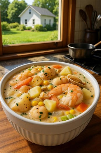 211K views · 674 reactions | Seafood Chowder This hearty and creamy...