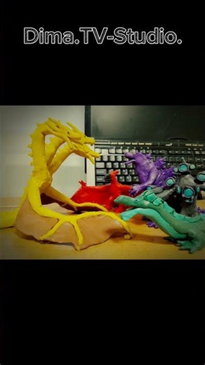 История 3 сезона Годзиллы #мультик #годзила #годзилла #анимация #stopmotion