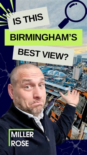 Miller Rose on Instagram: "Hey Birmingham 👋 We’re back with another Birmingham Brief, and today we’re coming to you from one of the city’s most iconic buildings - The Rotunda. Set high above the city, this apartment block gives you wraparound views that really show how Birmingham’s skyline has evolved over the last 10 to 15 years. The Rotunda itself is a listed building, originally developed in the 1960s and later transformed into residential living, blending Birmingham’s history with modern ci