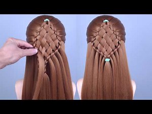 Easy Different Braid Hairstyle for Long Hair | Beautiful Half Up Hair Tutorial