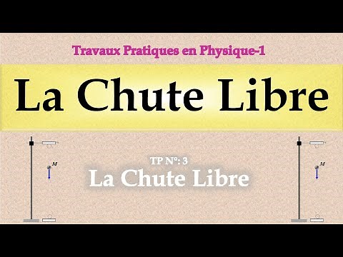 La chute libre ou avec résistance de l'air, étude théorique et expérimentale.