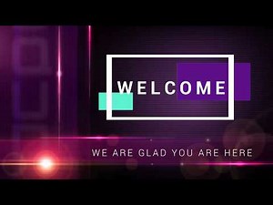 Welcome Violet Background Motion Video Loops