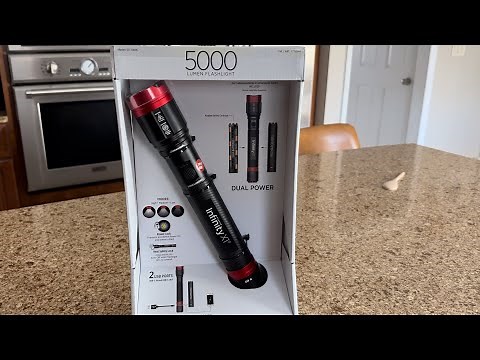 Infinity X1 5000L Dual Power Focusing Flashlight Review - Costco