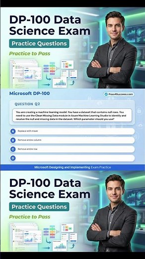 Microsoft DP-100 Exam Practice Questions | Azure ML #DP100 #AzureML #DataScientistExam